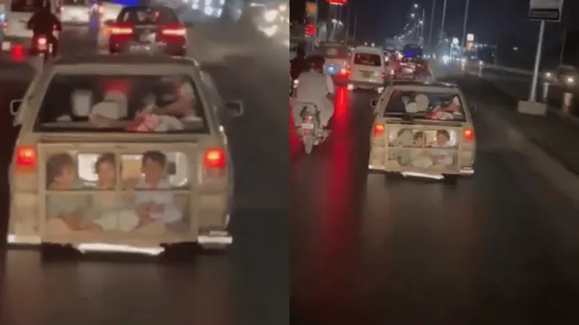 car-with-kids-inside-cage-attached-to-speeding-vehicle-leaves-internet-with-questions-viral-video